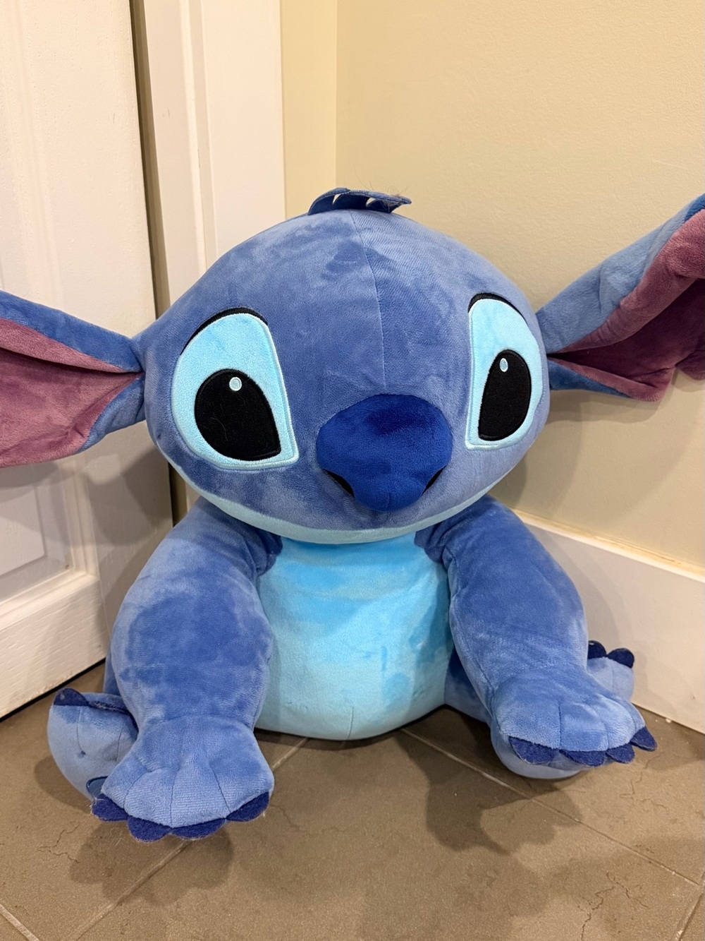 Blue Stitch Plush Stuffed Animal - Soft Cartoon Character Toy